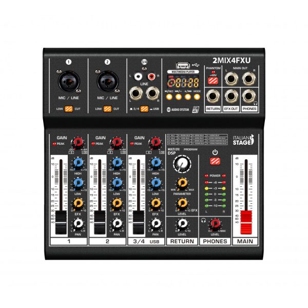 MIXER ITALIAN STAGE 2MIX 4 FXU BLUETOOTH