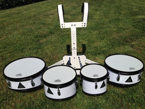 HM TENOR DRUM TOM  8" 10" 12" 13" PELLI REMO AMBASSADOR COMPLETO DI CARRIER